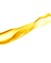 Yellow smoke on white background