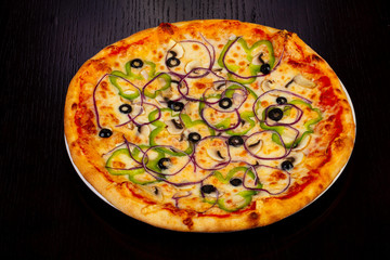 Delicious vegetarian pizza