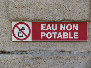 eau non potable
