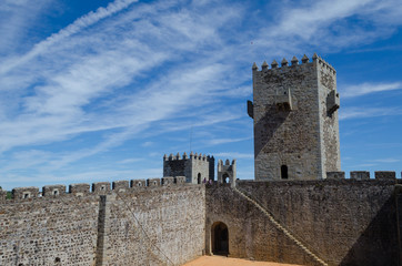 Fototapeta na wymiar Interior del castillo de Sabugal, Portugal.