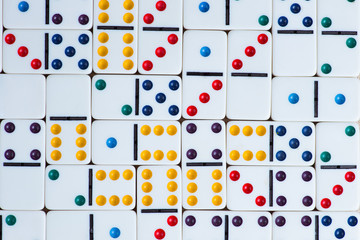 Domino tiles as a solid background