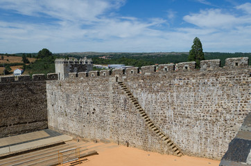 Detalle de la muralla del acstillo de Sabugal. Portugal.
