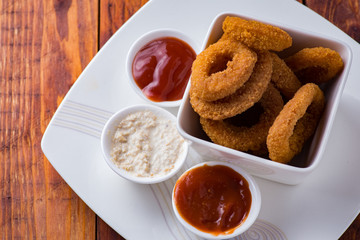 Fried squid rings