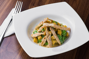 Bowl of caesar salad