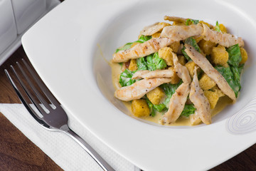 Bowl of caesar salad