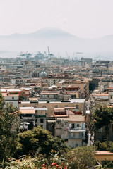 Fototapeta na wymiar Beautiful streets and courtyards of Naples, historical sites and sculptures of the city. The monuments and architecture of ancient Italy. panorama of the city, species and tourist places.