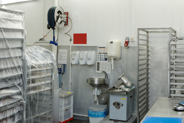 Food processing plant storage room