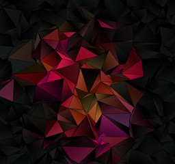 Obraz premium Triangular 3d, modern background