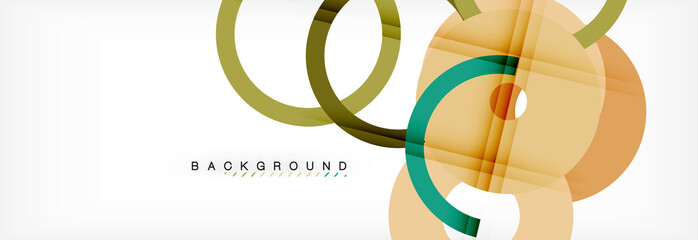 Geomtric modern backgrounds, rings abstract template © antishock