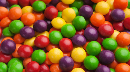 Colorful bonbons assortment, tasty background
