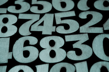 Background of numbers. from zero to nine. Background with numbers. Numbers texture