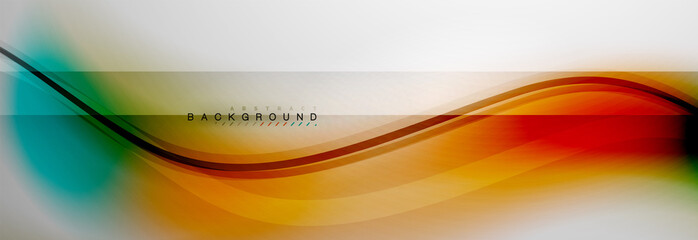 Smooth flowing wave motion concept background