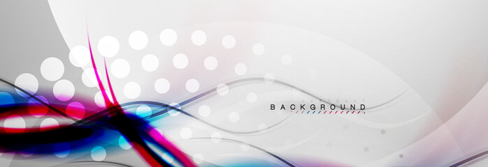 Smooth flowing wave motion concept background