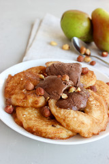 Fried pear donuts