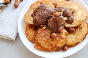 Fried pear donuts