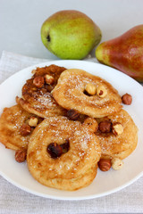 Fried pear donuts