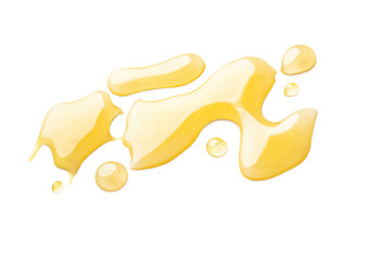 Sweet honey smear isolated on white background