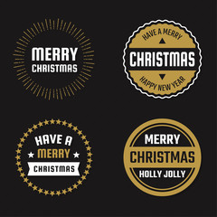 Obraz premium Christmas Vector Logo for banner