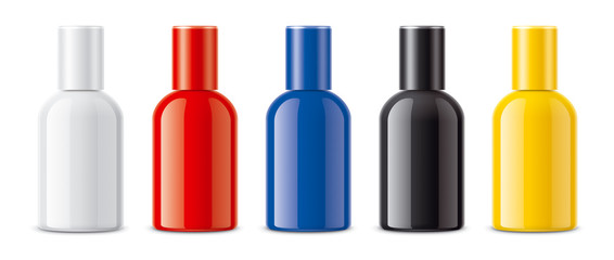 Colored bottles for parfume and other liquid