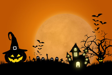 Halloween design template with space for text or message