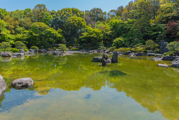 Fototapeta na wymiar A typical Japanese Garden
