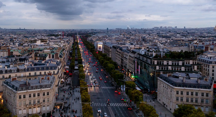 Obraz premium aerial view of paris