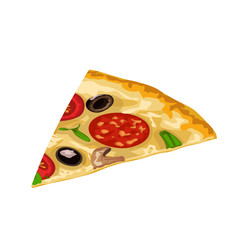 pizza slice isolated