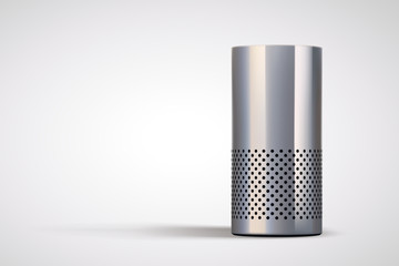 smart speaker on grey