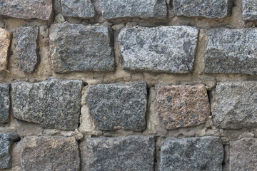 Wall of stones, background in the form of a wall, old stone wall