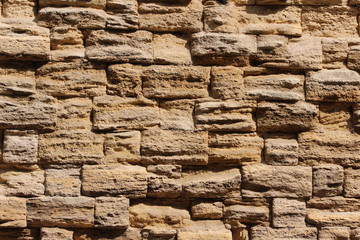 Wall of stones, background in the form of a wall, old stone wall