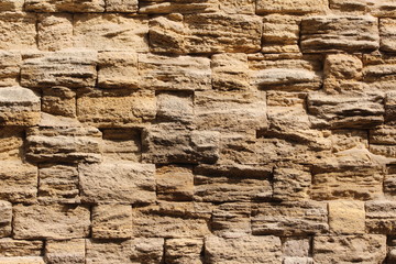 Wall of stones, background in the form of a wall, old stone wall