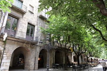 Fototapeta premium gironaジローナ旧市街