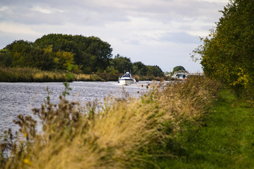 Cruiser on the Aire and Calder canal