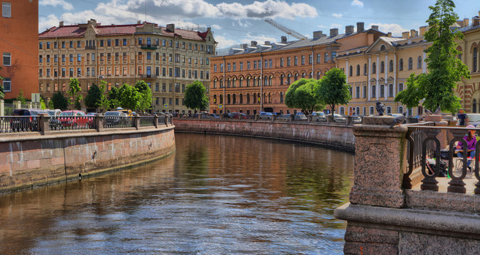 Griboyedov Canal embankment in St. Petersburg