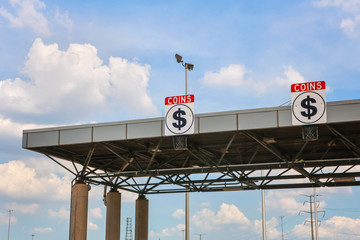 Toll Plaza on the highway