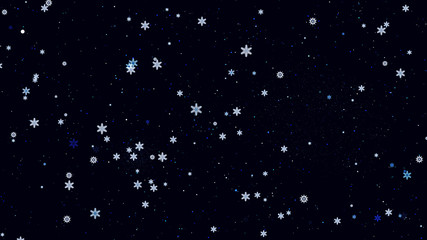 Beautiful festive background with snowflakes