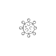 Bacteria microbe virus parasite icon