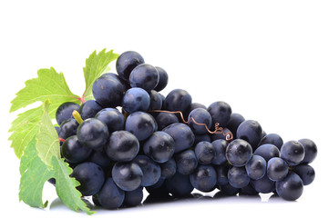 Grapes on a white background