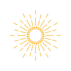 Summer sunburst icon