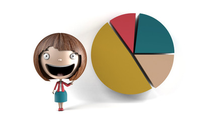 Mujer gráficos 3D