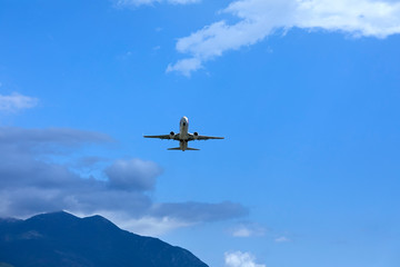 airplane in the sky