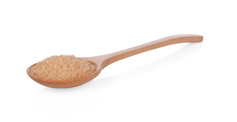 bown sugar on wooden spoon