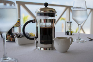 kettle and cup of tea