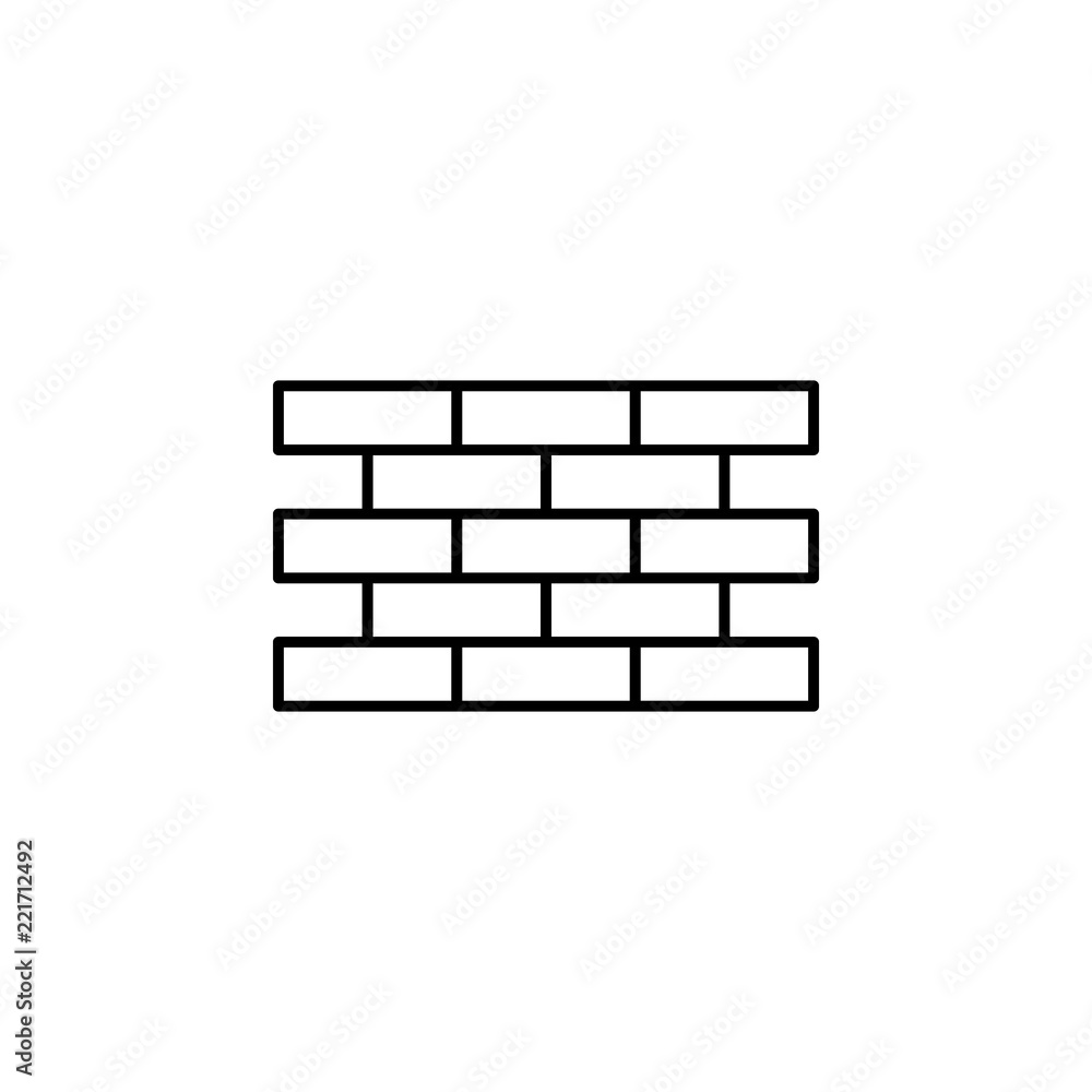 Poster wall icon. element of architecture icon for mobile concept and web apps. thin line wall icon can be 
