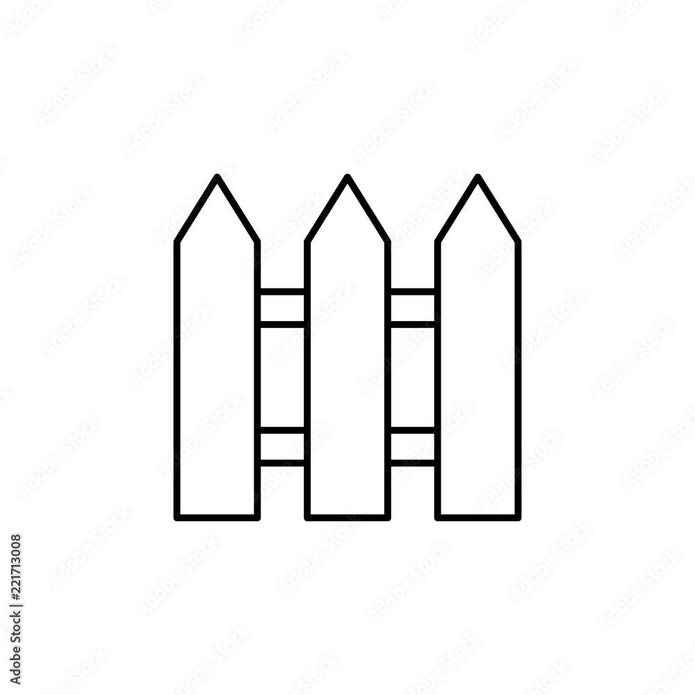 Poster fence icon. element of architecture icon for mobile concept and web apps. thin line fence icon can b