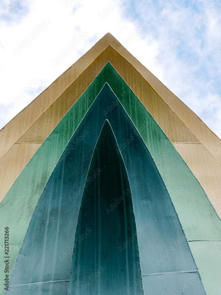 Leinwandbilder abstract background architecture lines. modern architecture detail