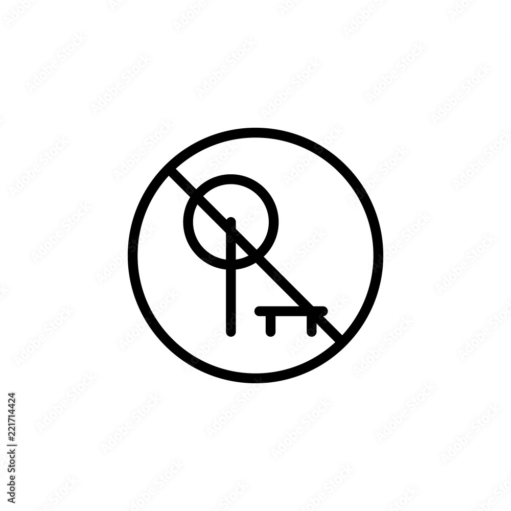 Poster prohibition to walk icon. element of prohibition sign for mobile concept and web apps icon. thin lin
