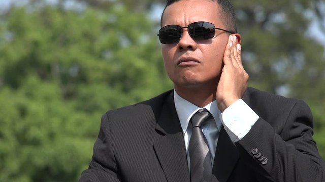 Fbi Surveillance Agent Wearing Sunglasses