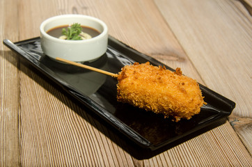 Japanese cuisine kushiage tempura appetizer