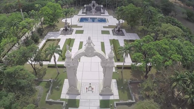 Aerial view of Campo de Carabobo. Venezuela Historic monument
